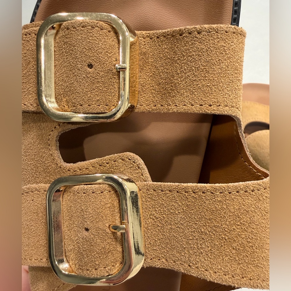 NWOT Project Cloud sandal, size 6- tan suede with black sole - Picture 5 of 5